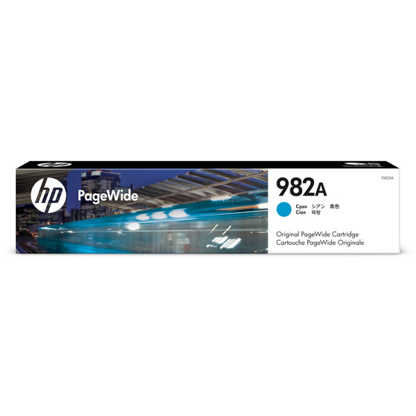 HP 982A PageWide Cartridge, Cyan (T0B23A)